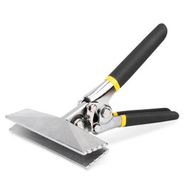HURRICANE Sheet Metal Hand Seamer, 6 Inch Straight Jaw Sheet Bender Tools for Flattening Metal, Bending Pliers with Double Dipped Cushion Handle, Grip Strength and Versatility