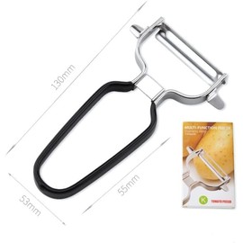 Stainless Steel Vegetable Y Peeler, Remover Good Durable Non-Slip Handle Double Sided Sharp Blade Thin Peeling for Potatoes Apple Veggie Fruit