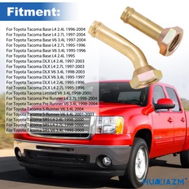 Transmission Cooler Oil Tube Connector Compatible with Toyota Tacoma 1995-2004 V6 2.4L 2.7L 3.4L - 2 PCS Radiator Transmission Cooler Line Fittings