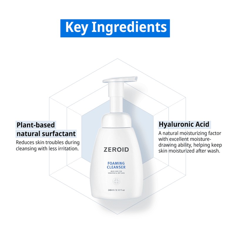 ZEROID [ZEROID]Soothing Foaming Cleanser 240ml