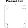 Tour Pack Plate, Inner Metal Base Plate Kit, Laser Cut