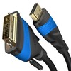 HDMI DVI adapter cable with A.I.S. signal interference protection –