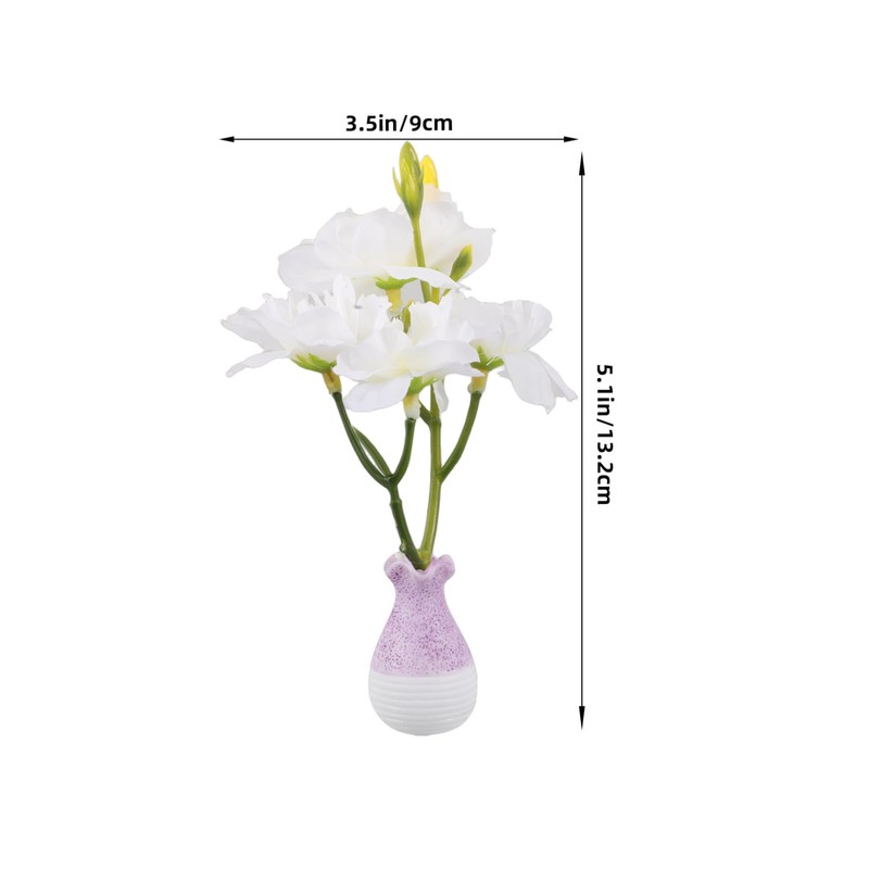Alipis Simulated Vase Ornaments Plants Hydrangea Artificial Flowers Automotive Ornaments
