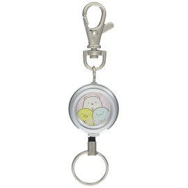 San-X AB03003 Sumikko Gurashi Reel Key Chain Shirokuma Penguin Tokage
