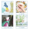 GORGECRAFT 4Pcs Palm Leaves Window Clings 16cm Monstera Leaf Window
