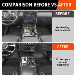 powoq Floor Mat Compatible with 2022 2023 2024 Hyundai Tucson Trunk Mat Backrest Mat TPE Cargo Liner Replacement for 2022-2024 Hyundai Tucson Accessories(Upgrade Trunk Mat+Backrest Mat+Floor Mat)