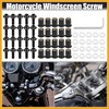 Partuto 20pcs M5 5mm Motorcycle Windscreen Screw Fairing Bolt Screw