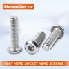 1/4-20 x 3-1/2" Flat Head Socket Head Screw Furniture Bolts