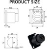 PENGLIN 2pcs D Type HDMI Panel Mount Adapter Female to