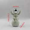 Figurine Statue Astronaut Sculpture Spaceman Décor,White Shelf Decoration,Tabletop Decoration,Cute Mini