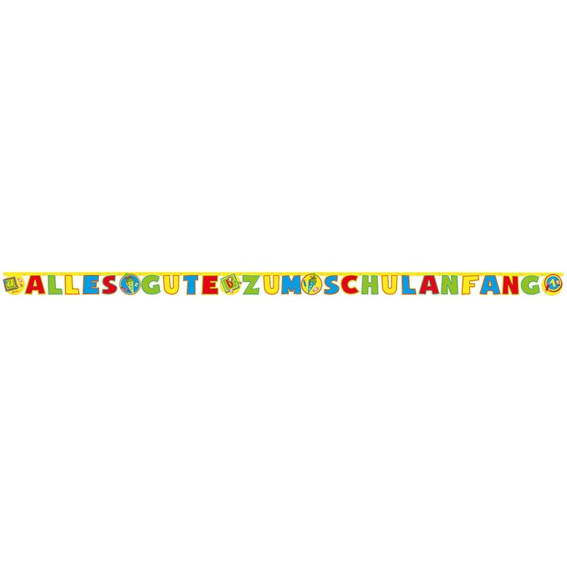 Decorative Set for Starting School, 2 x Garlands + 8