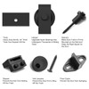 SMARTSTANDARD 5 FT Sliding Barn Door Soft Close Hardware Kit
