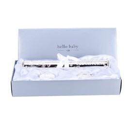 Quality Silver Plated Birth Certificate Scroll Tube and Display Stand