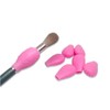 6 Pcs Pink Eye Shadow Brush Covers, Soft Silicone Dust