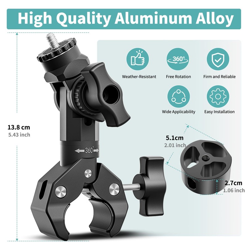Starlink Mini Mount 2025/2026, Aluminum Starlink Mini Pipe Adapter and