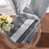 MIULEE Short Voile Curtains, Pinstripe Curtains with Eyelets, Tab-Top Curtains,