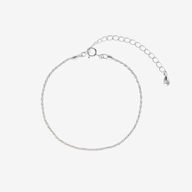 [D.silver] Silver 925 Shine Wave Bracelet Silver / [D.silver] 실버925 샤인 웨이브 팔찌 실버