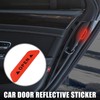X AUTOHAUX 4pcs Car Door Reflective Sticker Open Warning Safety