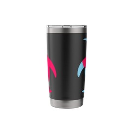 Bold Geometric Abstract Penguin Minimalist Art Design Stainless Steel Insulated Tumbler