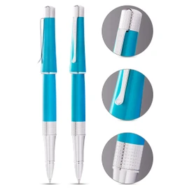 CROSS Beverly Translucent Teal Lacquer Rollerball Pen