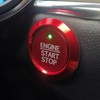 TOPKU Aluminum Engine Start Stop Push Button Cover Trim Compatible