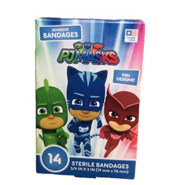 Aso PJ Masks Band Aids 14 Ct Bandages Children Kids