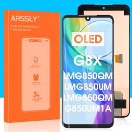 OLED LCD Display for LG G8X ThinQ LMG850 Screen Replacement for LMG850QM LMG850UM LMG850QM G850UM1A G850UM9 6.4" Digitizer Touch Screen Assembly with Tools