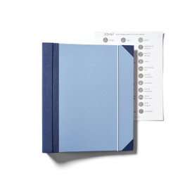 Savor | 2025 Edition in Case Go Missing™ Binder | Viral TikTok Folio for True-Crime Fans to Record Personal Info, Estate Planning & Emergency Preparation, Blue - Family Emergency Binder