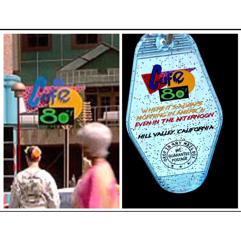 Café 80s Keytag – Back to the Future Nostalgia