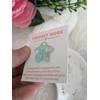 Light Blue Glitter Star Pocket Hug Token for Long Distance