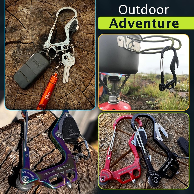 Outdoor Element, Multi-tool for Outdoor Camping, Fire Escape, Multi-functional Tool,