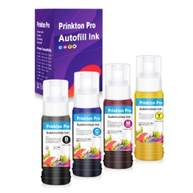 Autofill Sublimation Ink for Epson EcoTank Inkjet Printers ET-2720 ET-2400 ET-2760 ET-2800 ET-4800 ET-2803 ET-2830 ET-3760 ET-2850, Anti-UV/ICC Free/400ML