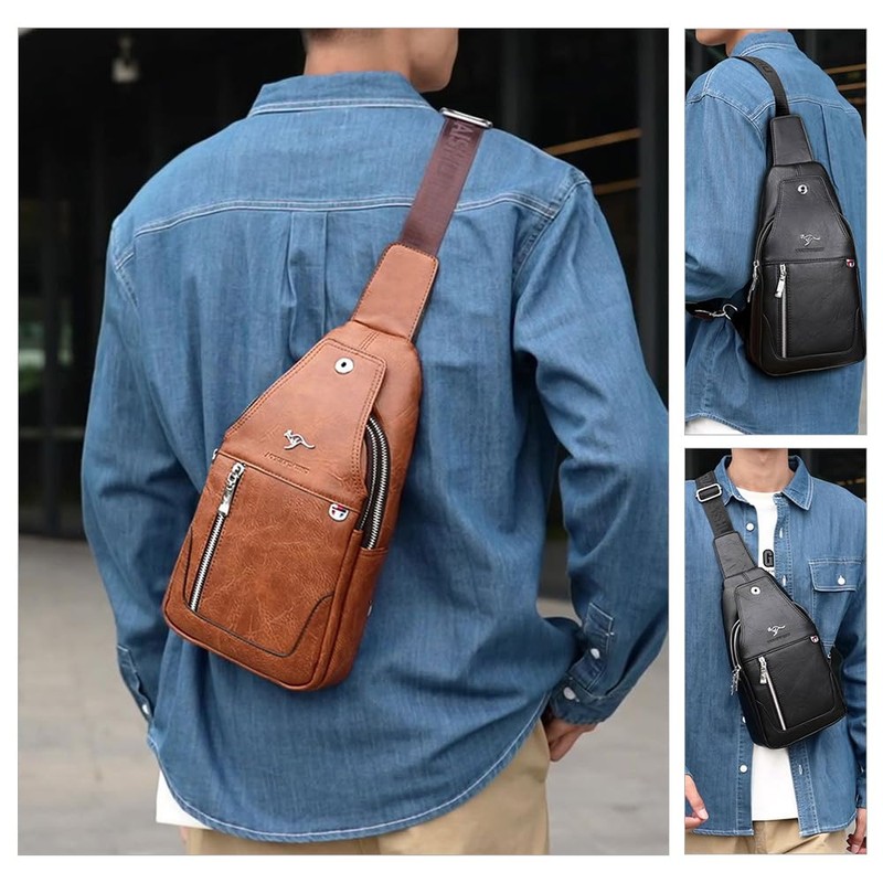Whatna 6099 Men's One-Shoulder Bag, Crossbody Bag, Shoulder Chest Bag,