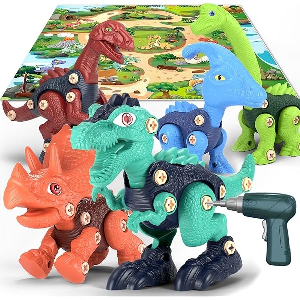 Jasonwell Kids Building Dinosaur Toys - Boys STEM Take Apart