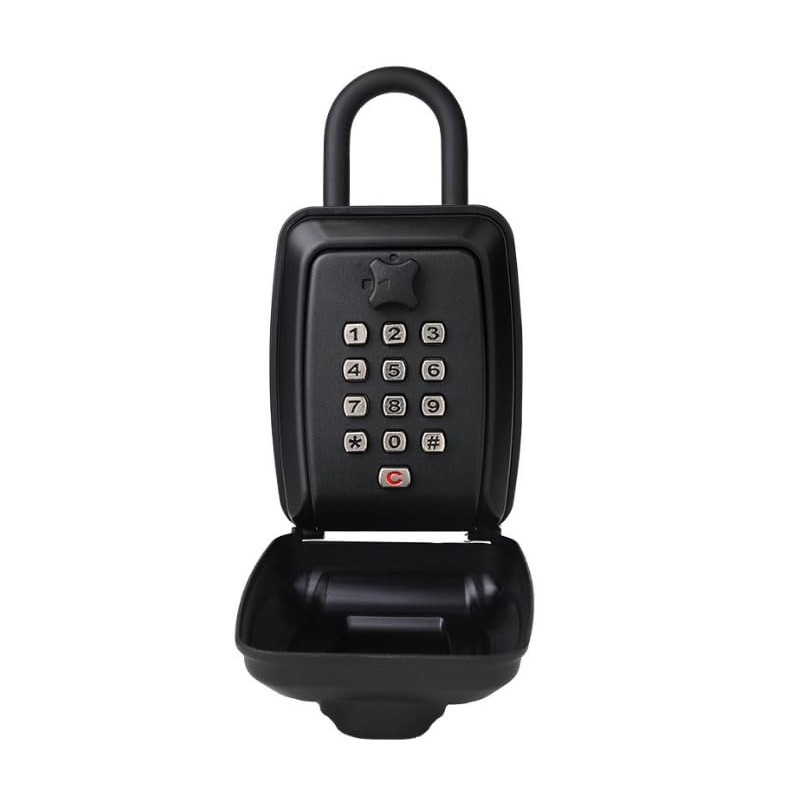 PZJFH Key Safe Lock Box Outdoor Hangable Weatherproof Portable Lock