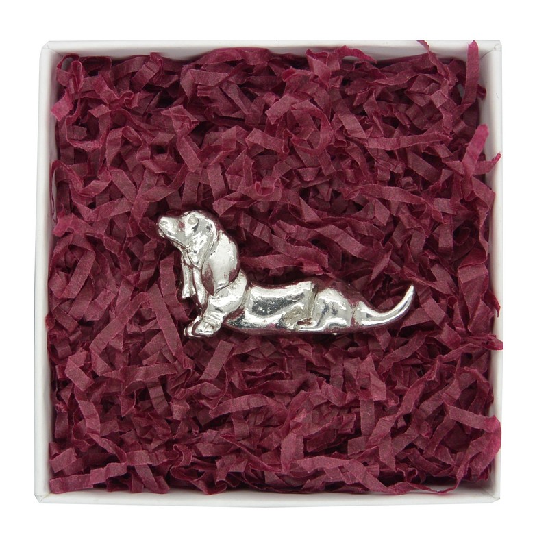 Beautiful Dog - Dachshund Figurine Handcast in Fine Pewter by