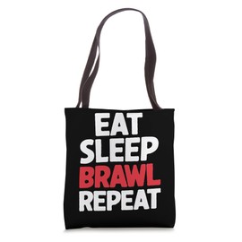Eat Sleep Brawl Repeat Funny Stars Video Gamer Tote Bag