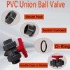 PVC Union Ball Valve, 1 Inch (DN25) True Union Full