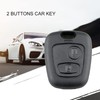 SLshiBo Set of 2 Car Key Housing Peugeot 2 Buttons