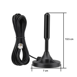 Bingfu FM Antenna Replacement for Home Stereo Radio Receiver Indoor for Pioneer Onkyo Yamaha Marantz Sherwood Digital HD Radio AV Audio Video Theater Tuner FM Magnetic Base Antennas