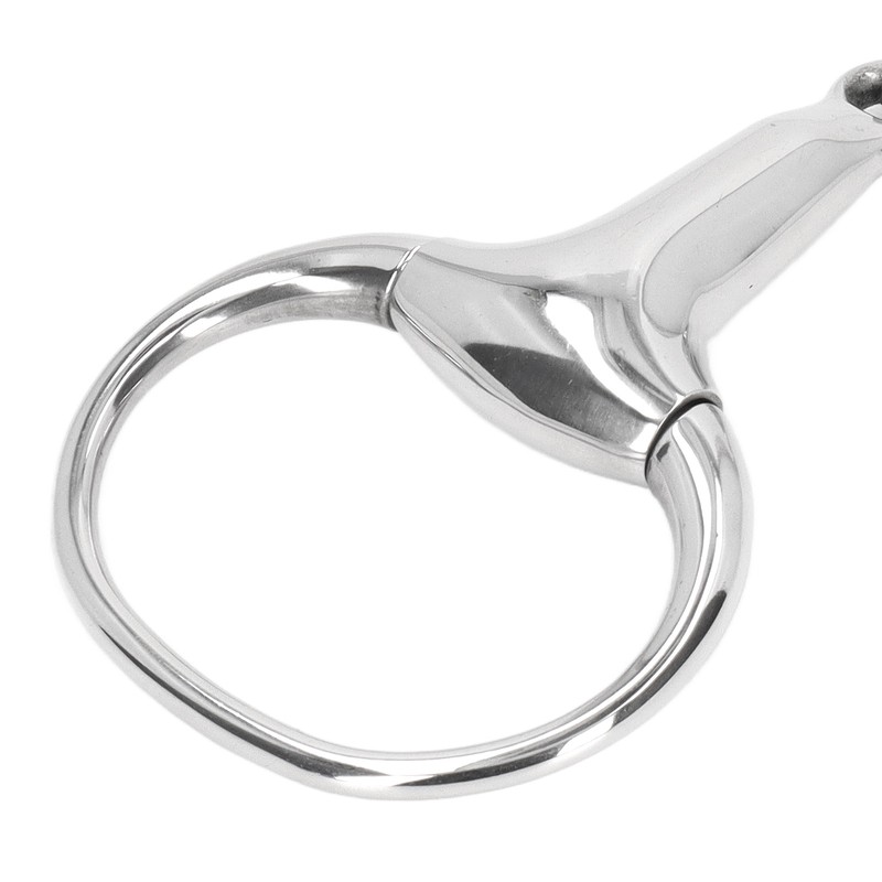 Horse Gag Ring Snaffle Bite Stainless Steel 125mm Loose Oval