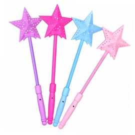 KONTONTY 5pcs Star Shaped Glow Sticks for Parties Concerts Festivals Luminous Hollow out Design Fun Party Favors for Adults Random Color