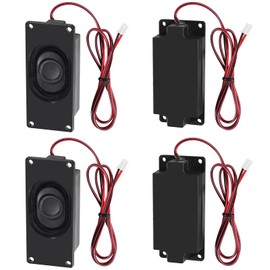 Dweii 4 PCS Speaker 3 Watt 8 Ohm Mini Speaker 8ohm 3w Loundspeaker Micro Speaker for Arduino with JST-PH2.0 Interface for Small Electronic Projects Advertising Machines LCD TV Monitors