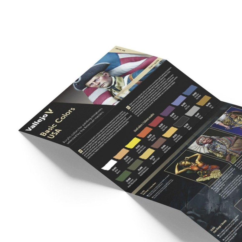 Vallejo - Basic Colors USA Acrylic Paint Set | Model