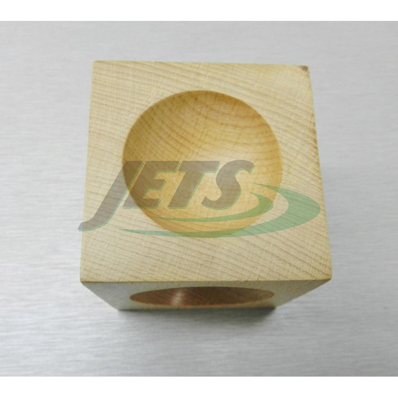 JTS Wood Dapping Block Wooden Doming Cube 2" Square Cube