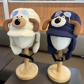 Kids' Padded Winter Earflap Balaclava Hat lf2842 One Size / 2-8 Years (50-54cm) - Beige 3ea