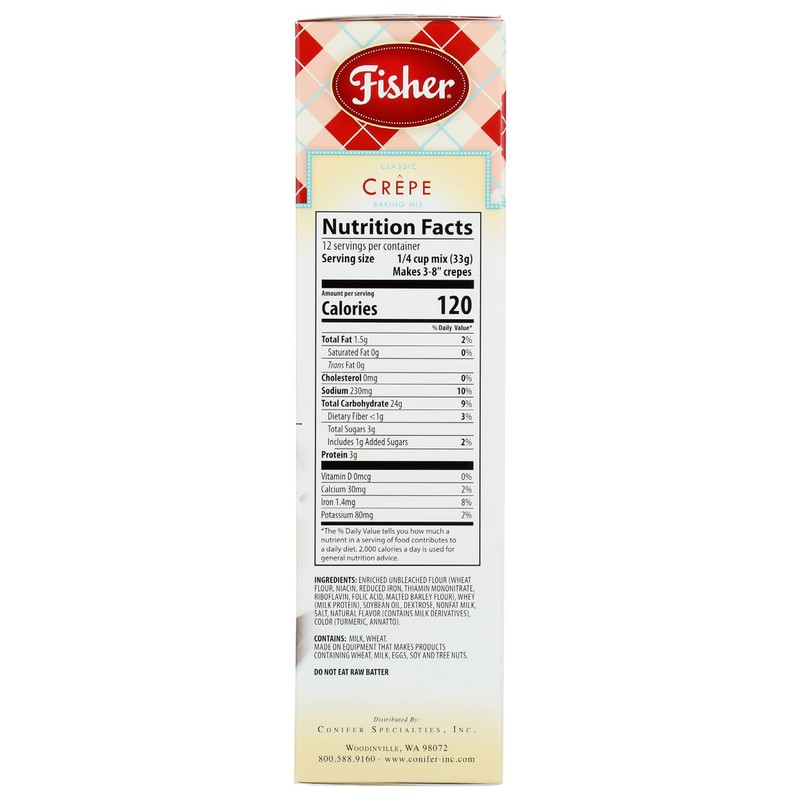 Fisher Classic Crepe Mix, 14 OZ (Pack of 6)