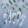 6 Sheets Christmas Nail Stickers Decals – Poinsettia, Snowflake, and