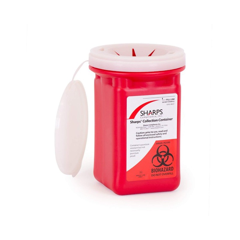 Sharps Recovery System Mailback Sharps Container 0.25 gal. Vertical Entry