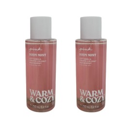 Victoria's Secret SET OF 2 BRAND NEW Victoria's Secret Pink Warm & Cozy Body MIST, 8.4 OZ